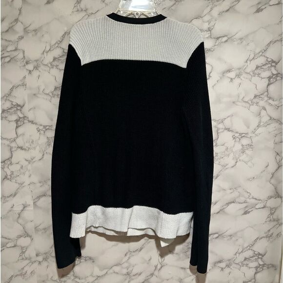 Armani Exchange Black/White Overlap Sweater - Picture 11 of 11